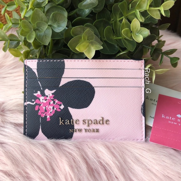 Kate Spade Small Slim Grand Flora Card Holder - Picture 2 of 4